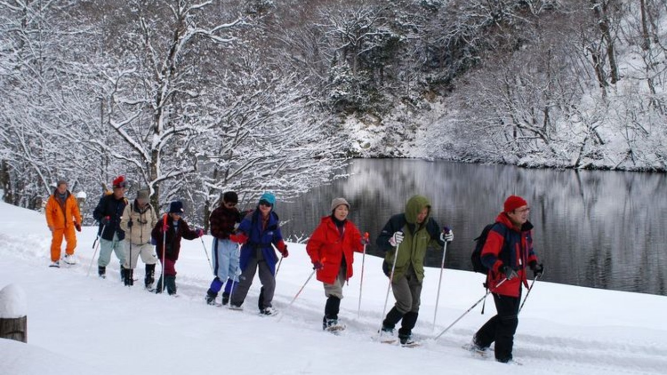 かんじきハイク（落口の池）