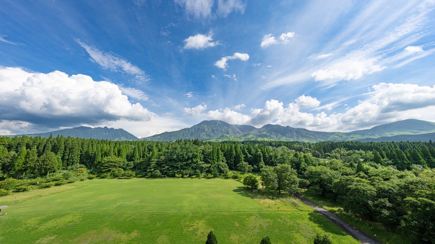 全室阿蘇五岳側のマウンテンビュー