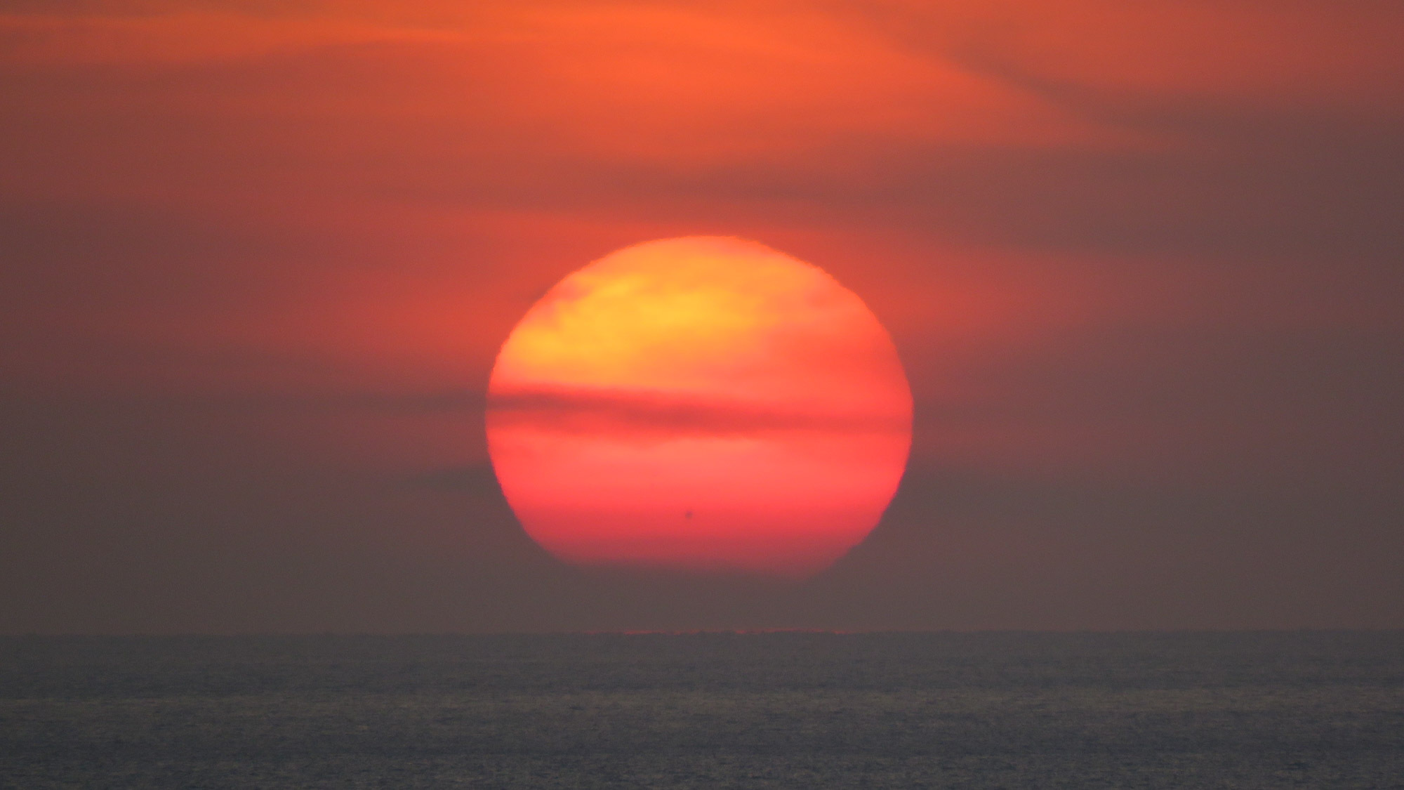 【夕陽】写真好きの主人が撮影した屋久島の景色