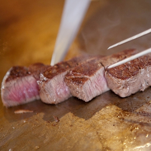 国産牛フィレステーキ鉄板焼き