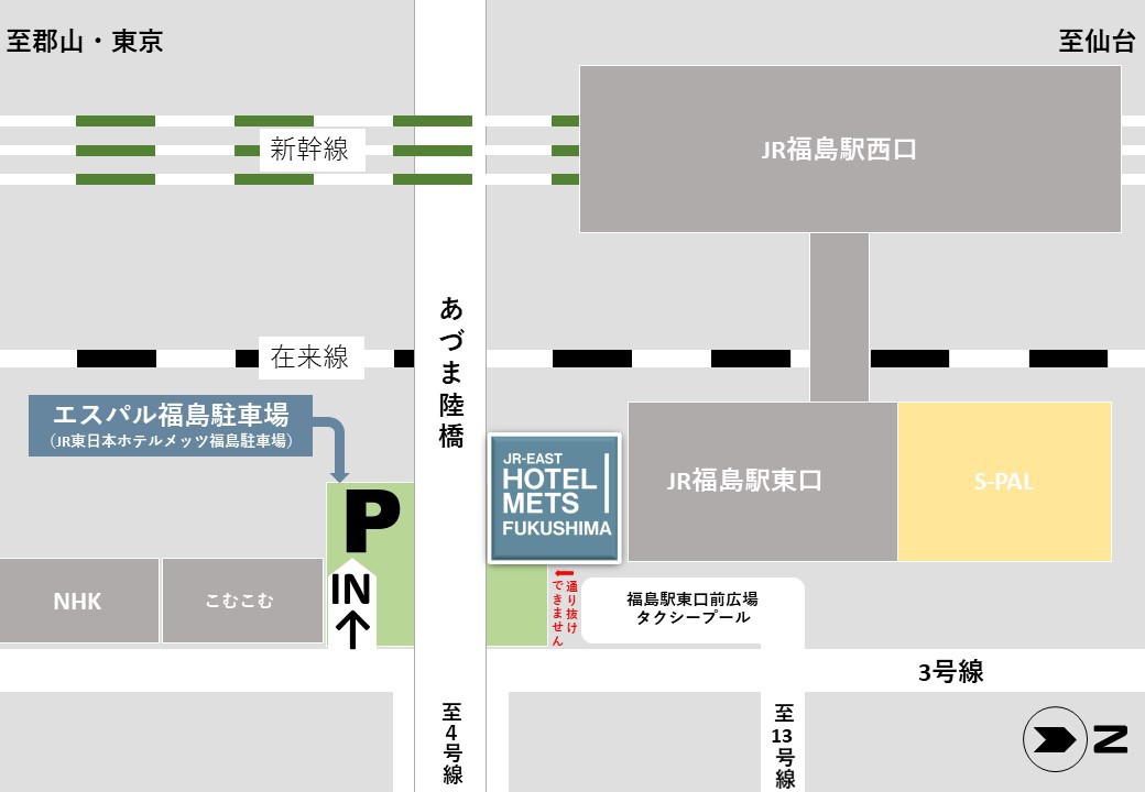アクセス地図駐車場