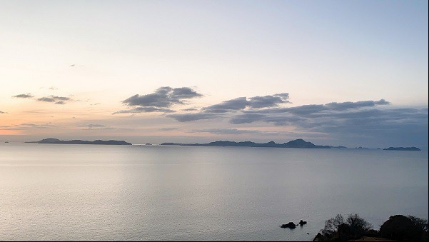 お部屋から見える家島諸島
