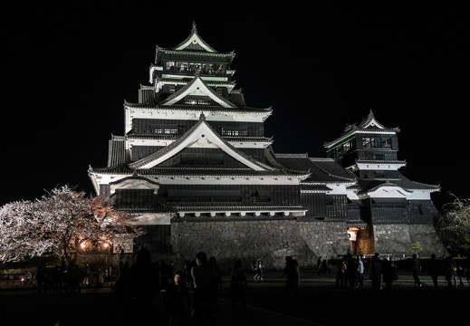 熊本城の夜景