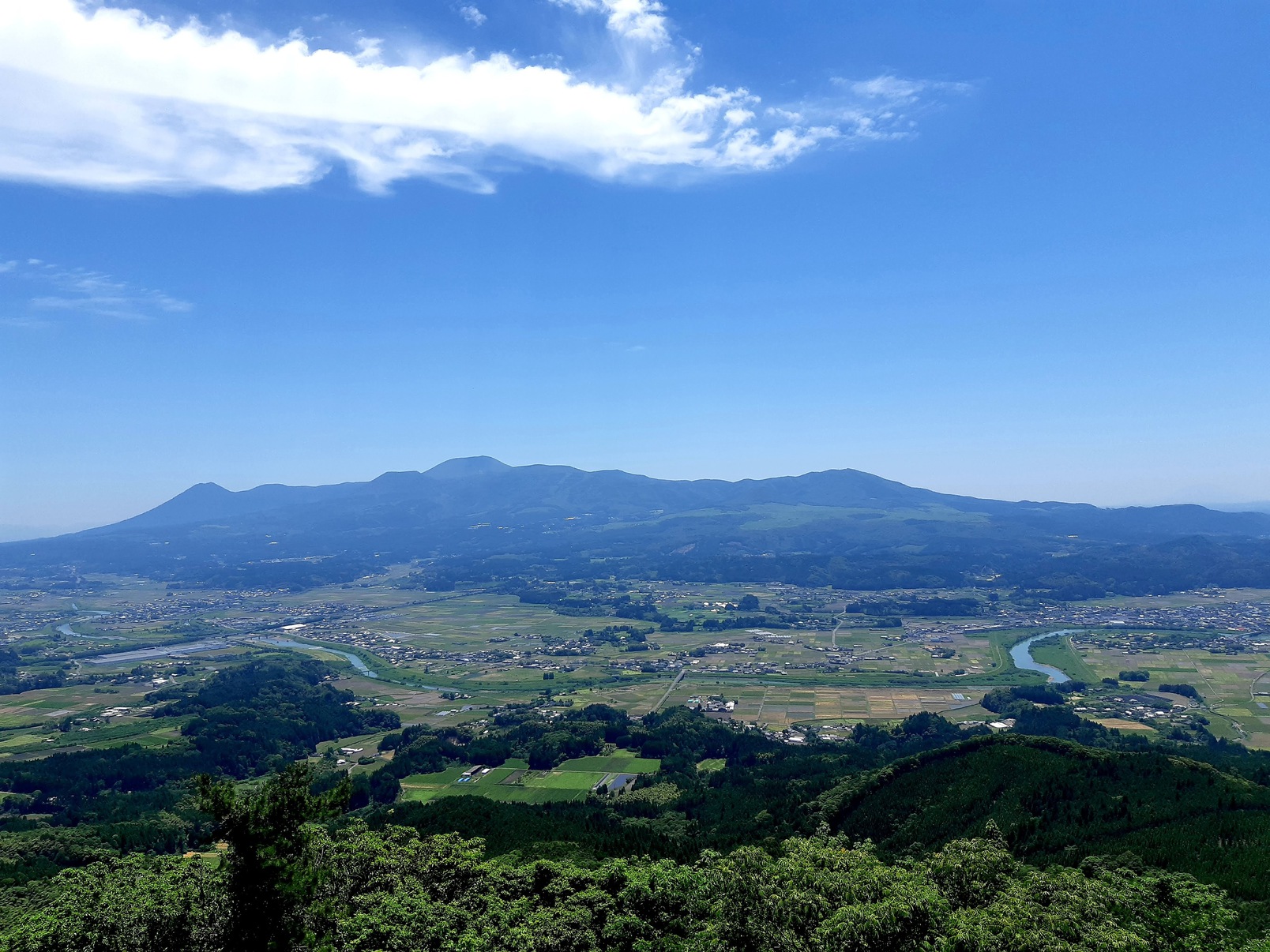 矢岳高原展望台からの眺め