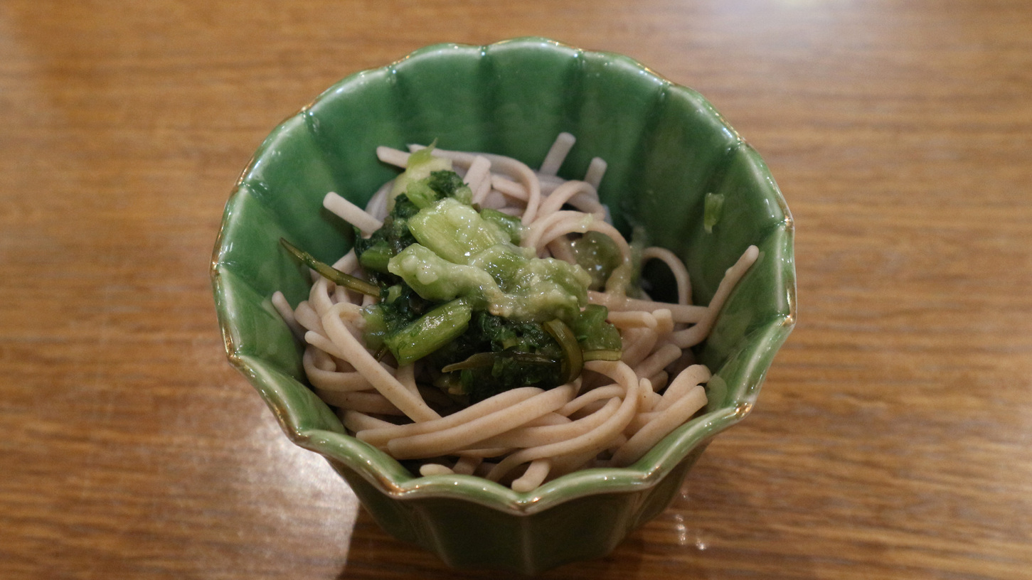 *［夕食・蕎麦一例］信州名物のお蕎麦は、必ずお出ししている一品です