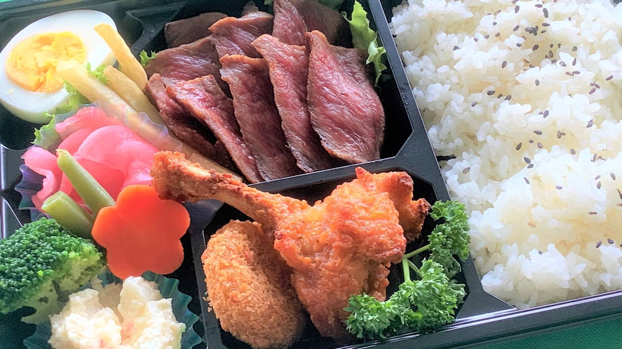 道産和牛ステーキ弁当（一例）