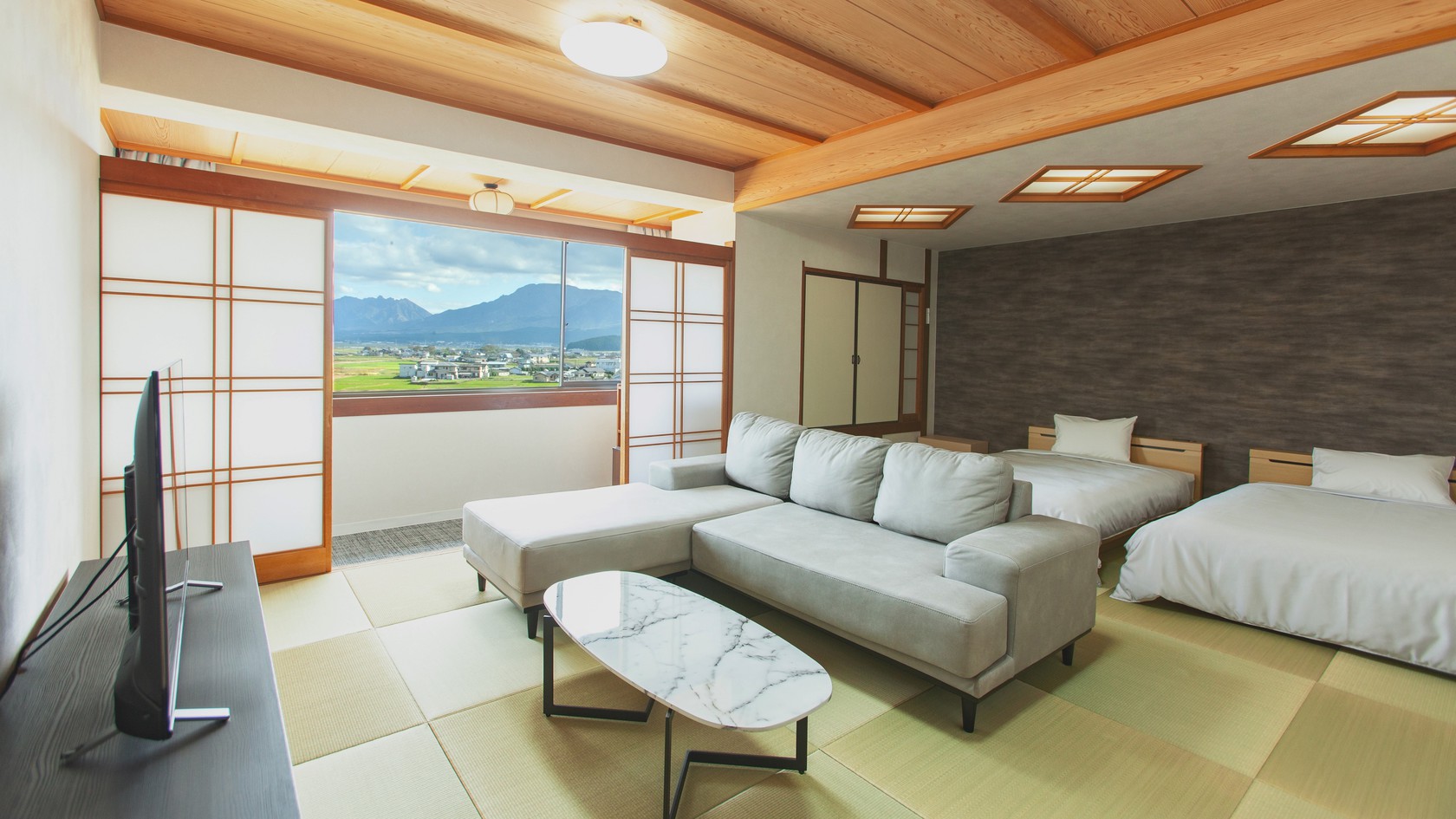 【客室から絶景パノラマビュー】阿蘇五岳と外輪山を眺める特等席で過ごす、2食付き極上プラン