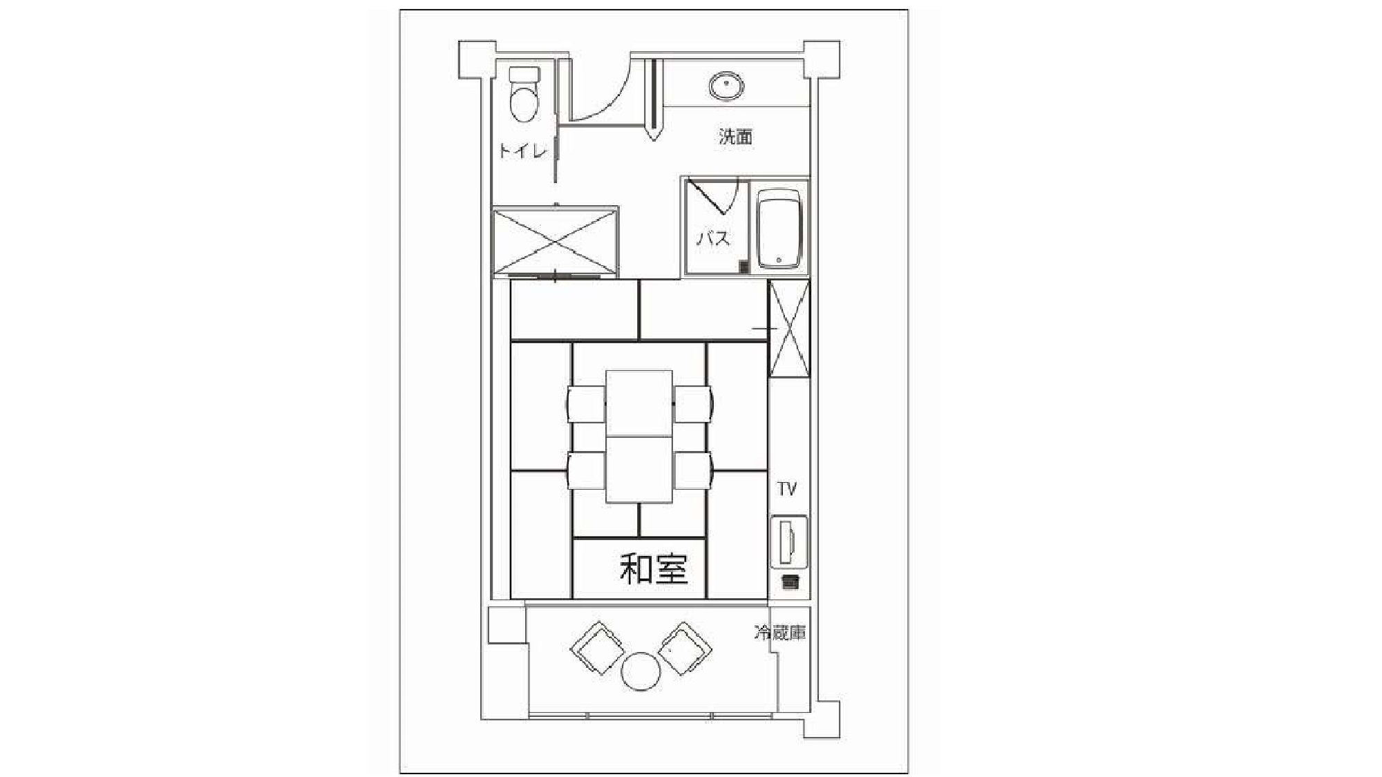 和室40㎡（間取り図）