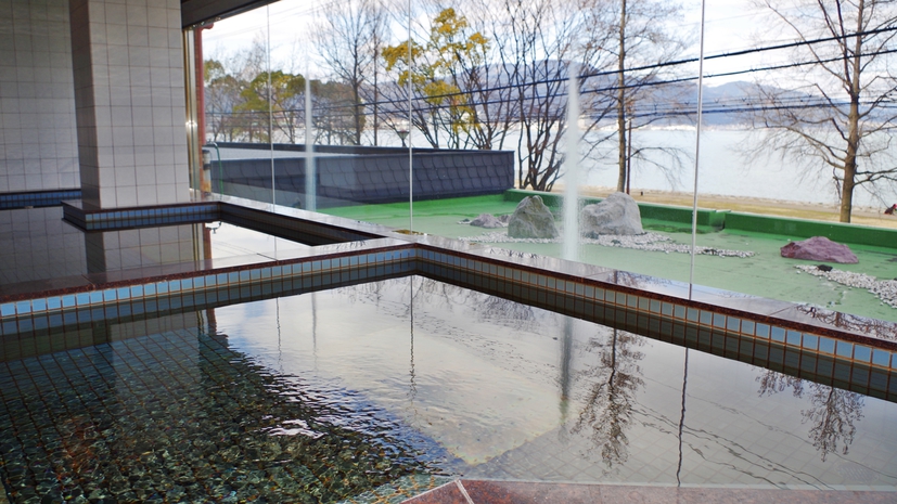 *【男湯：大浴場】〜熱海 伊豆山温泉〜琵琶湖の大パノラマを一望できる大浴場！