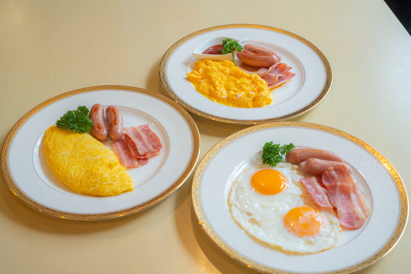朝食（例）卵料理