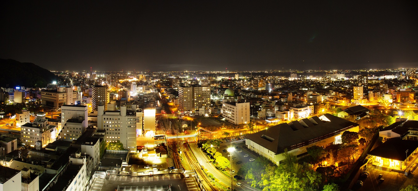 客室からの景色（夜景・西側）