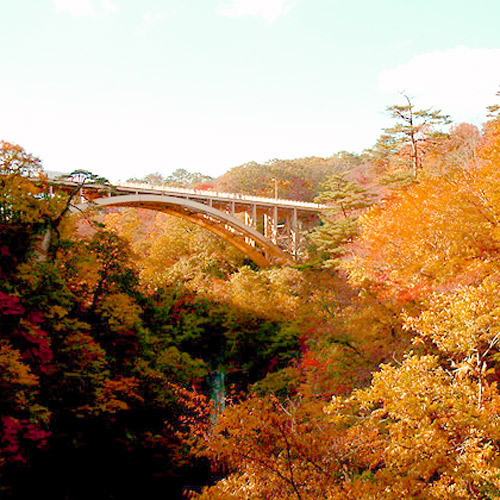 *【紅葉】大谷川が刻むV字峡で、見晴台からの紅葉が絶景♪