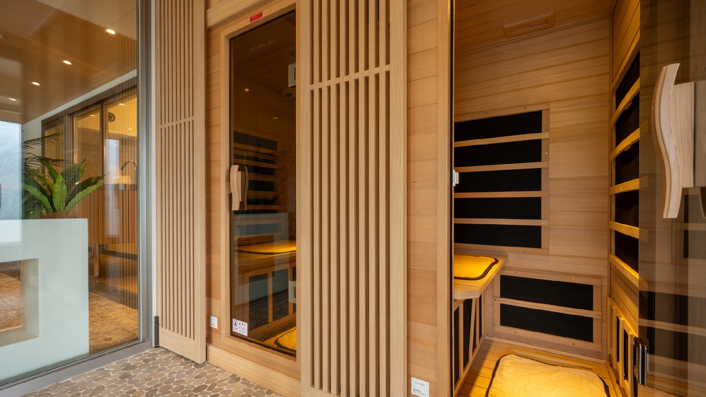 【展望浴場萩姫の湯】”;深温の庵”;遠赤外線で穏やかなヒートリトリートを