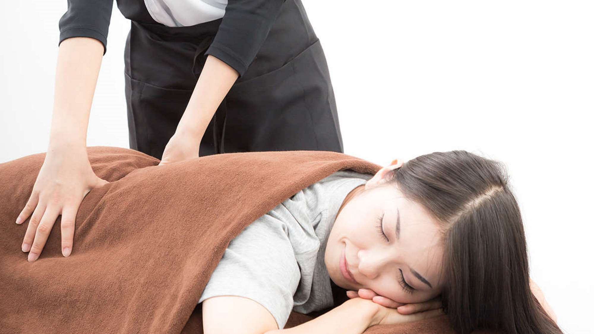 身体を癒す、湯上りマッサージ♪リラックスしすぎて、思わず眠く…;ｚｚｚ