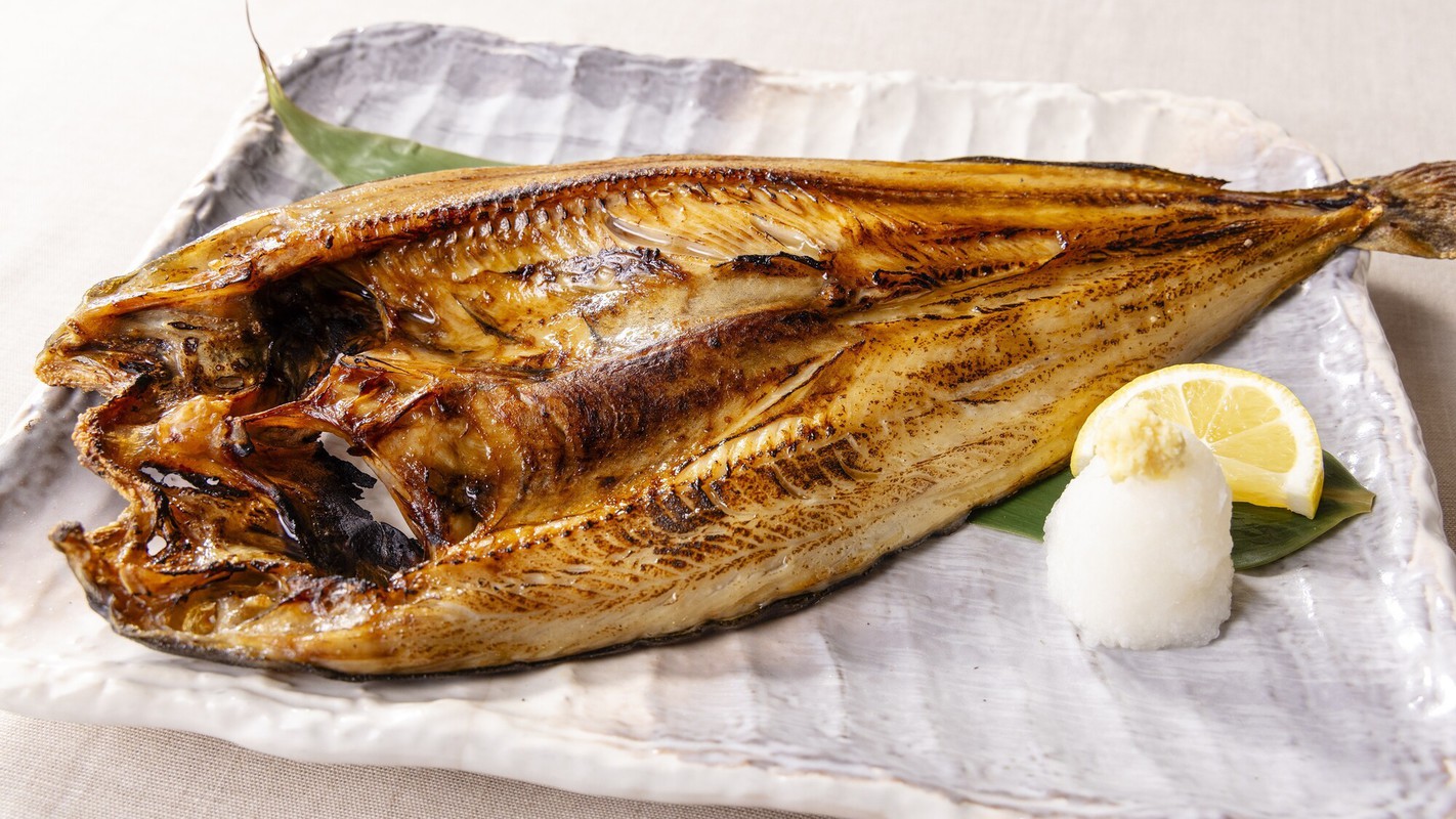 【夕食】超特大礼文産真ほっけ開き