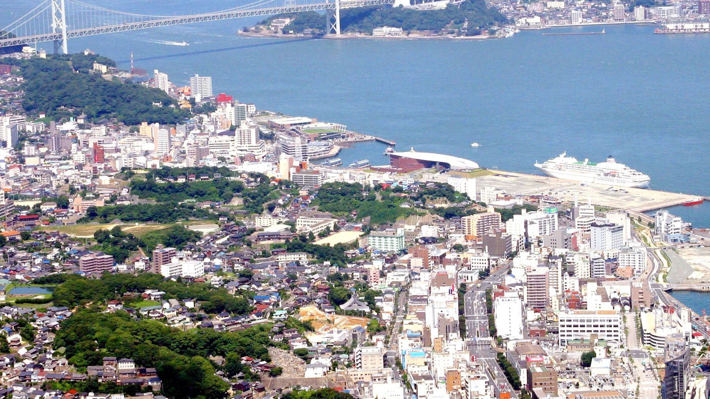 関門海峡空撮