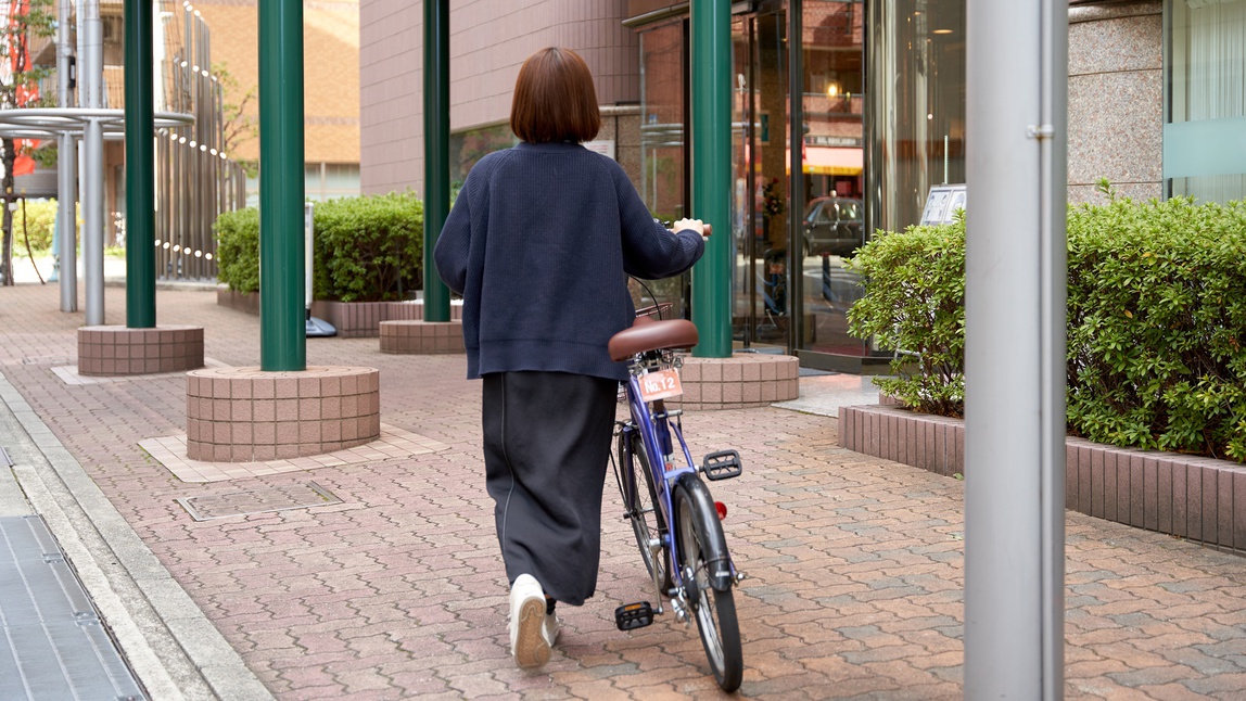 【無料レンタサイクル】空いていれば自由に使えます。専有は5泊500円より承ります。