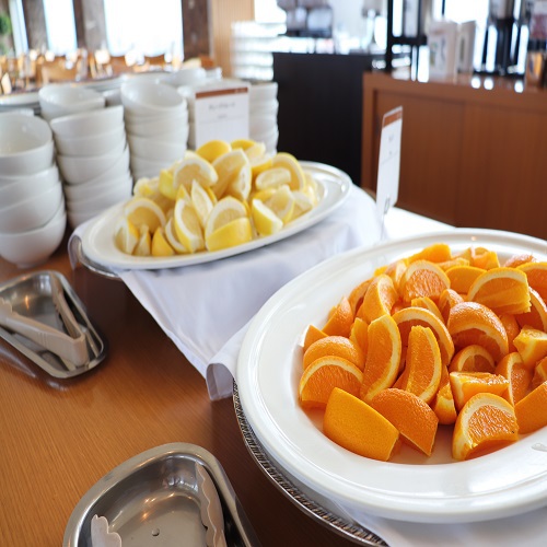 【朝食】オレンジ・グレープフルーツ