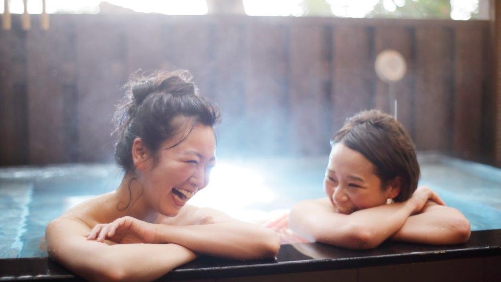 ニューオープンの貸切露天風呂で温泉を満喫！