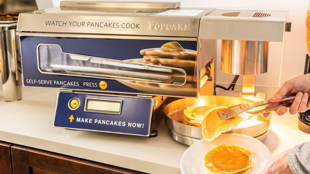 パンケーキを無料提供中！