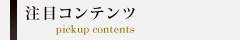 注目コンテンツ