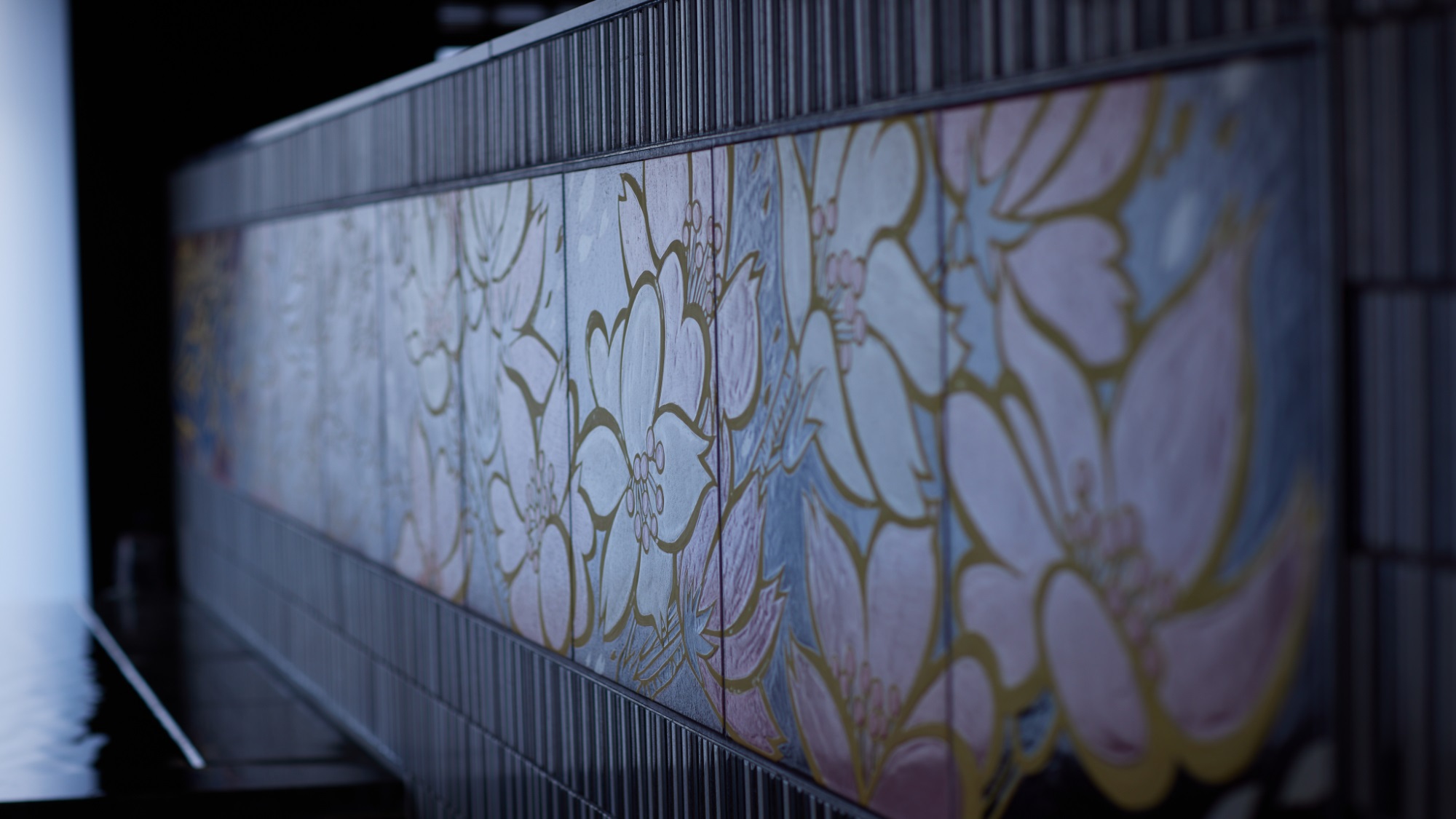 陶板画木村英輝氏（画家）