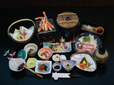 ズワイ蟹コース(メイン＝豚しゃぶ)