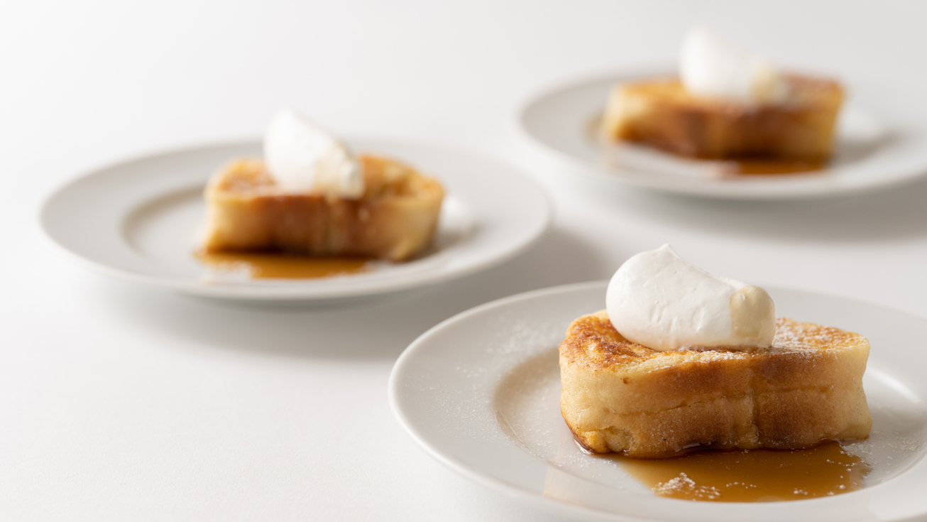 【朝食】ホテルメイドのフレンチトーストは絶品です