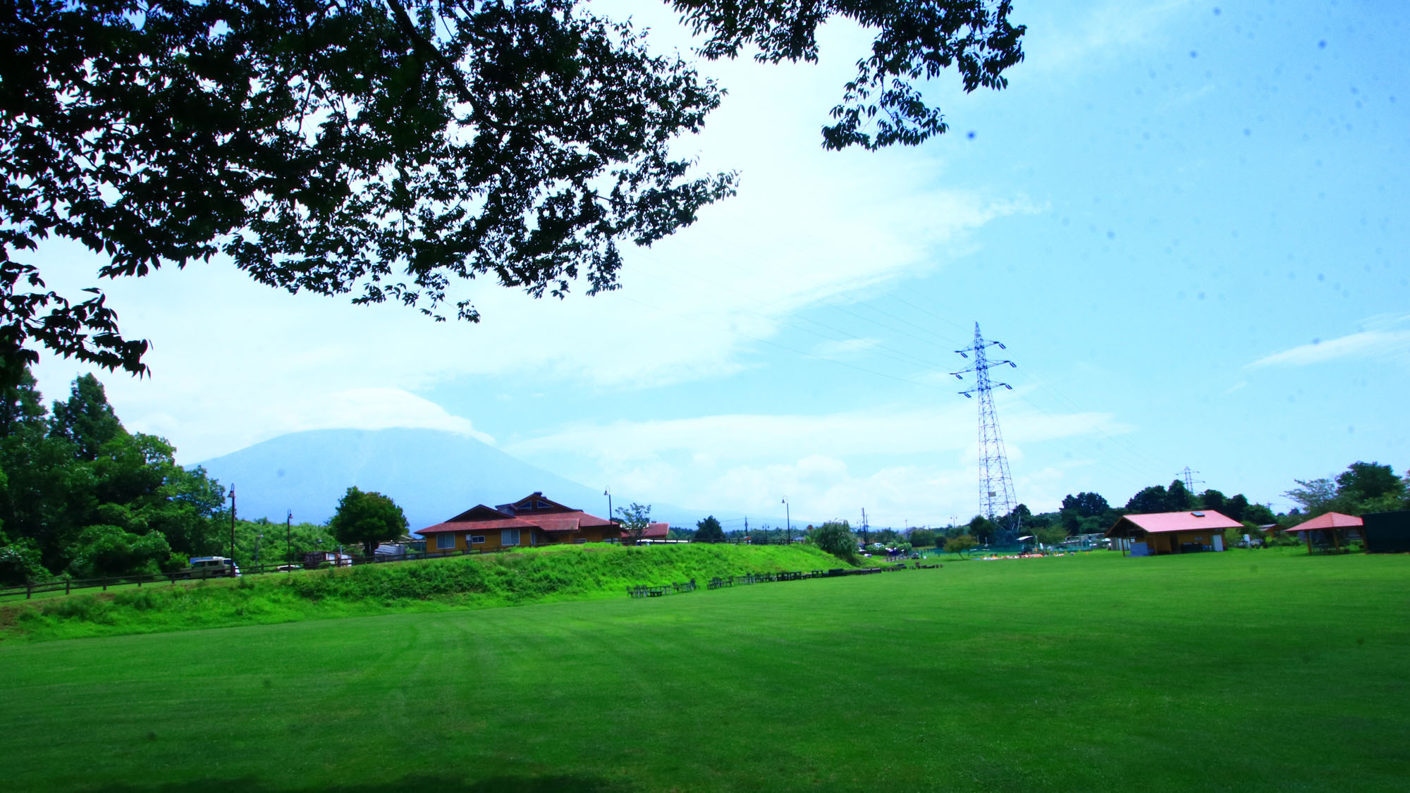 目の前には富士山が見えます♪