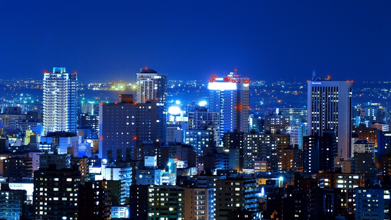 中島公園エリアの夜景