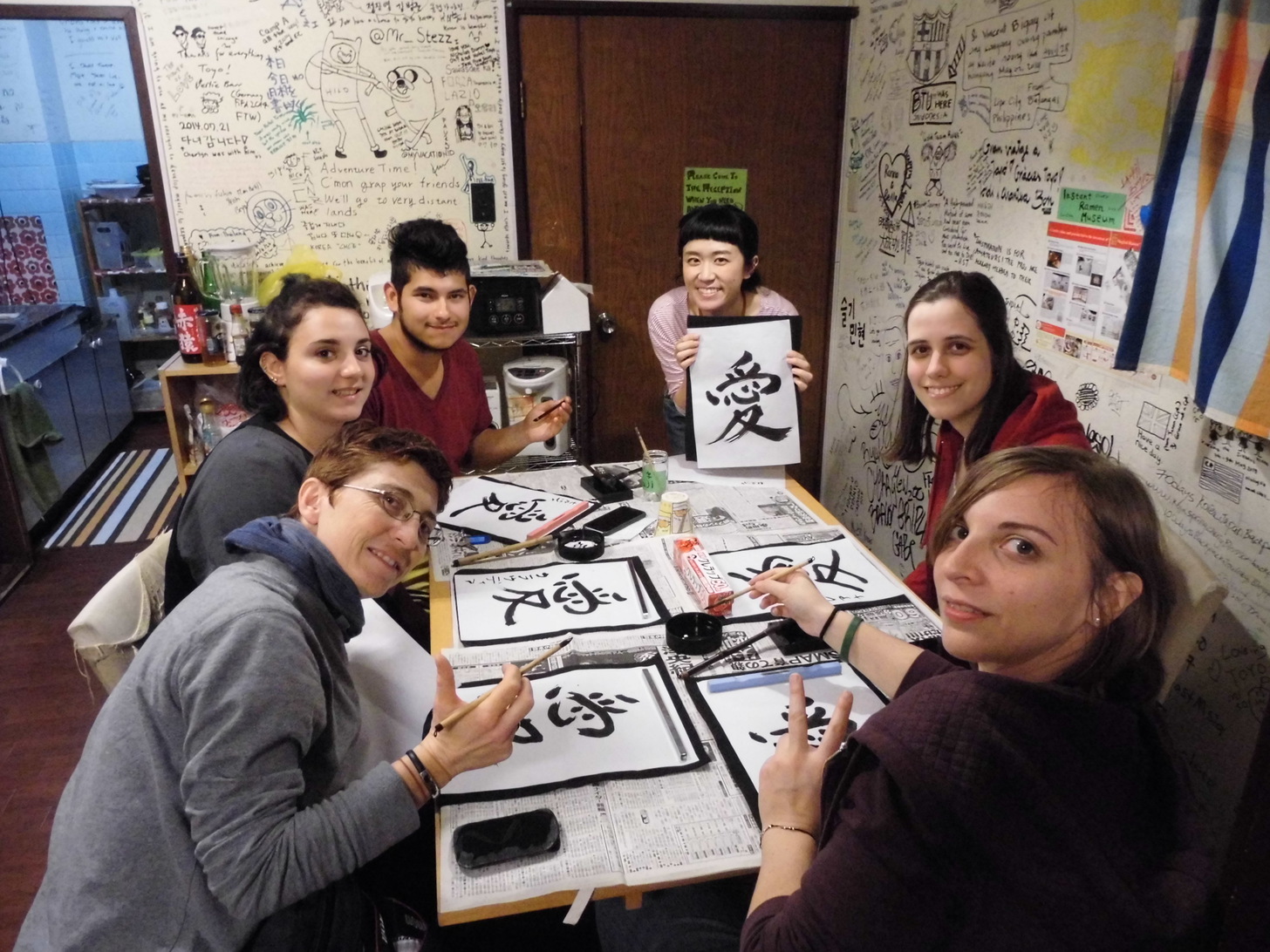 お習字教室/ Calligraphy class 
