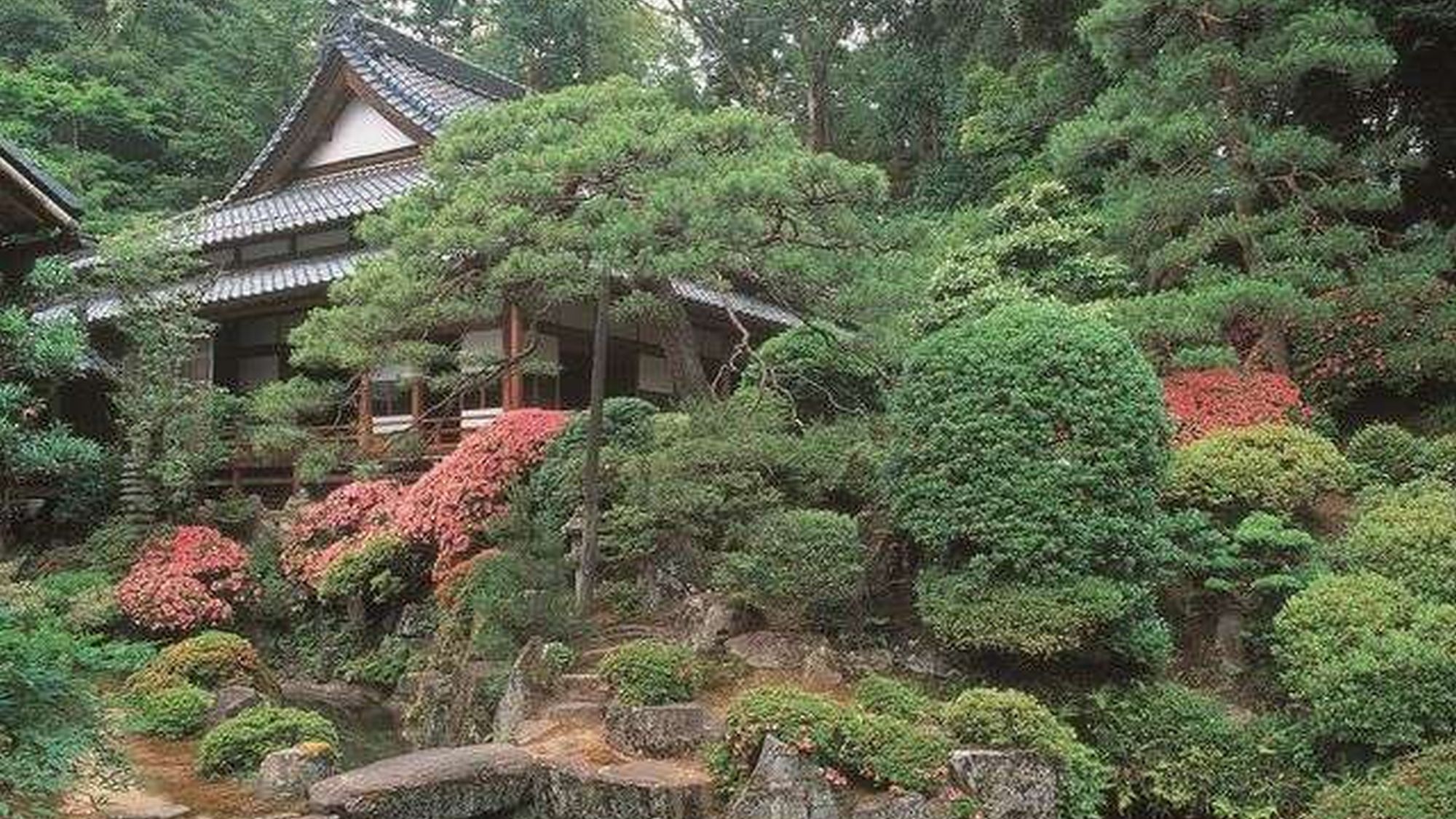 【瀧谷寺】※山水庭園は、いつまで見ていても飽きない美しさです。