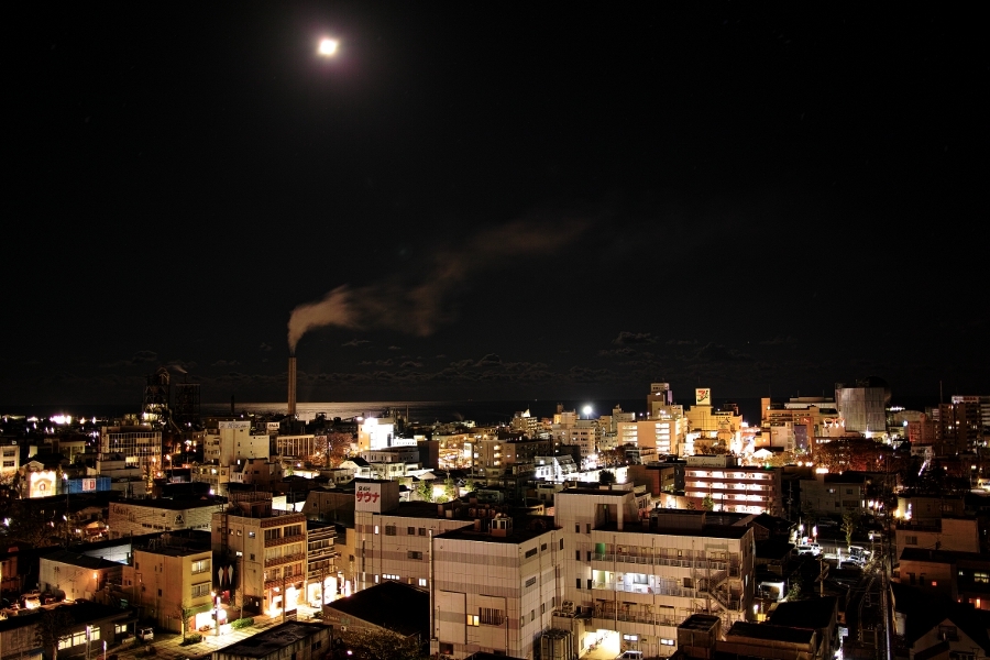 ホテル海側の夜景
