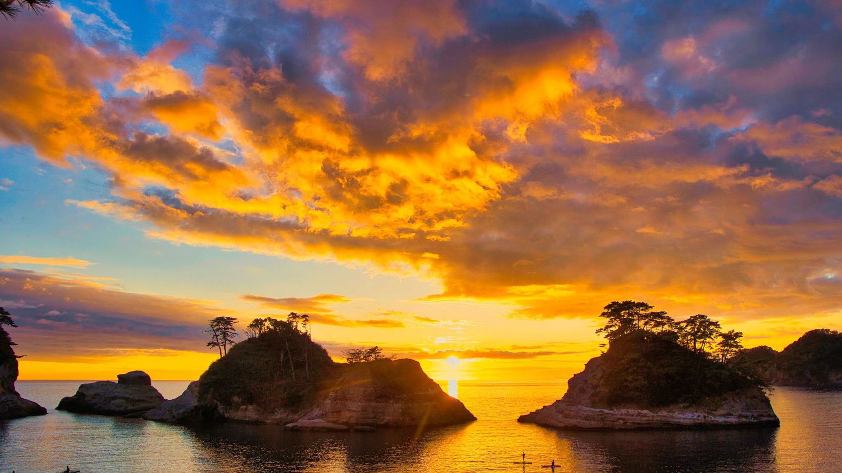 堂ヶ島の夕日