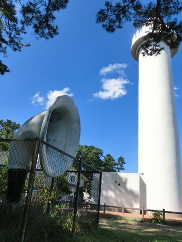 平舘灯台と霧笛