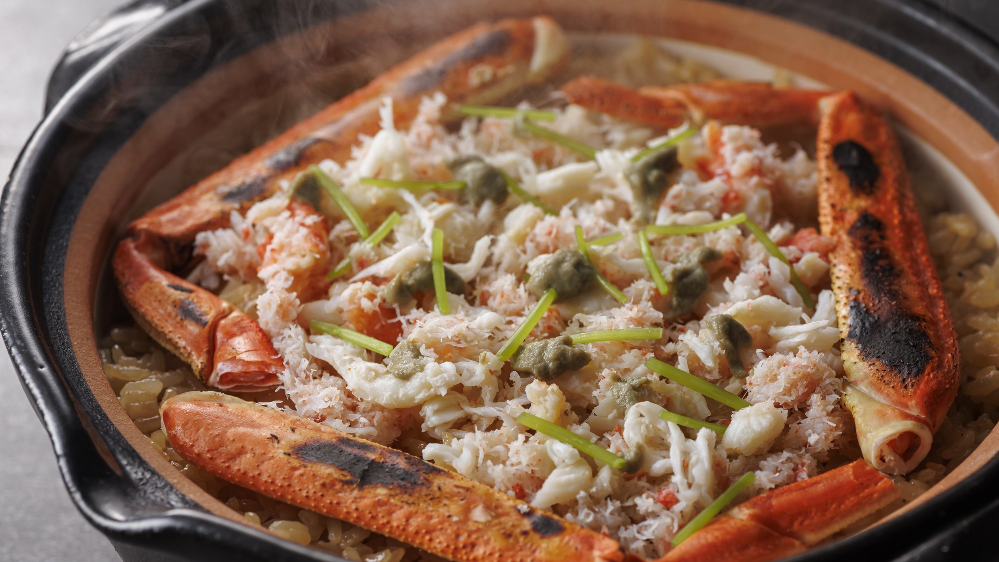 【極み会席】2025年冬たらばとズワイの土鍋ご飯