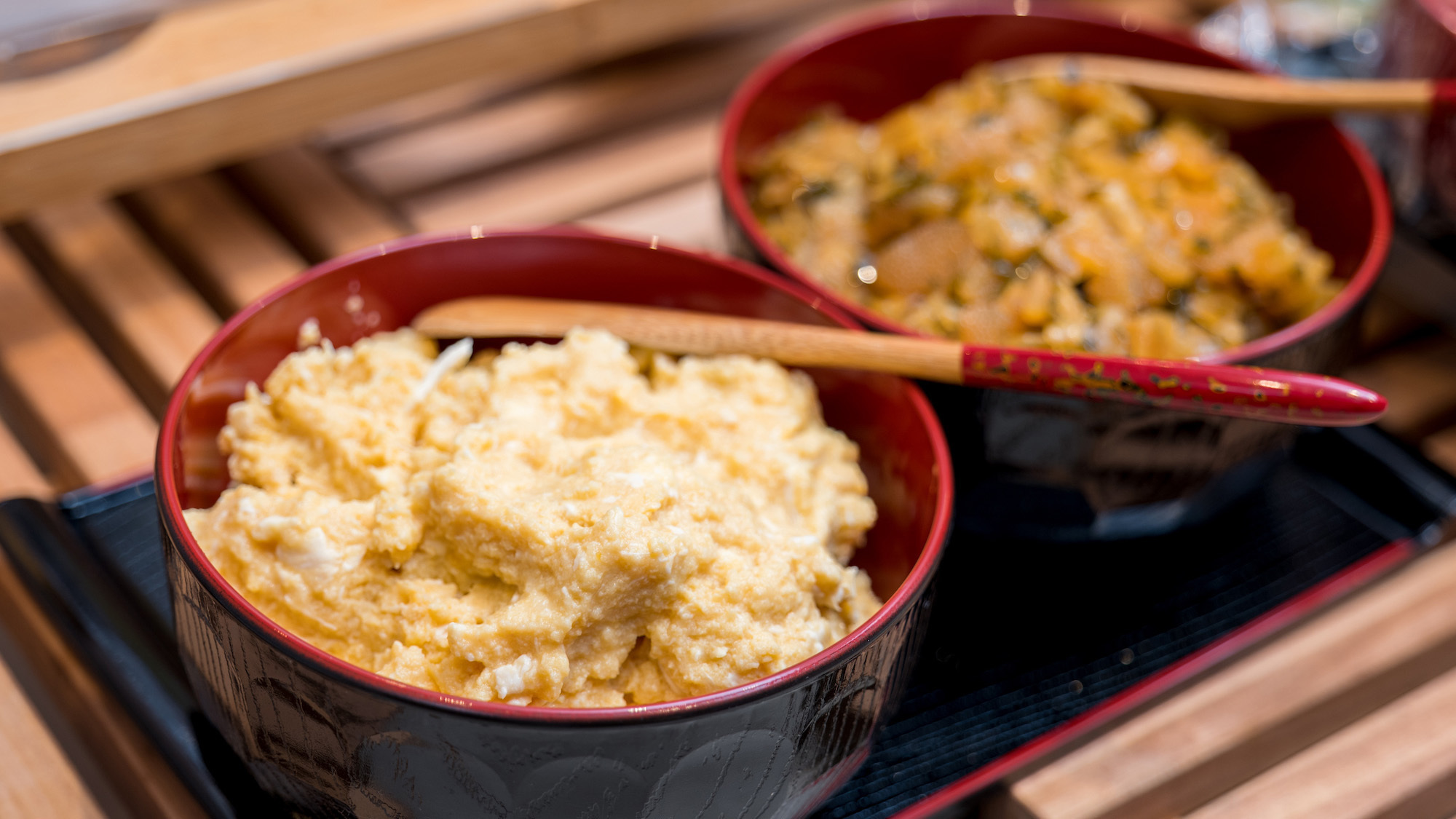 青森名物（たまご味噌・ねぶた漬け）毎週提供される青森名物です。お楽しみに。