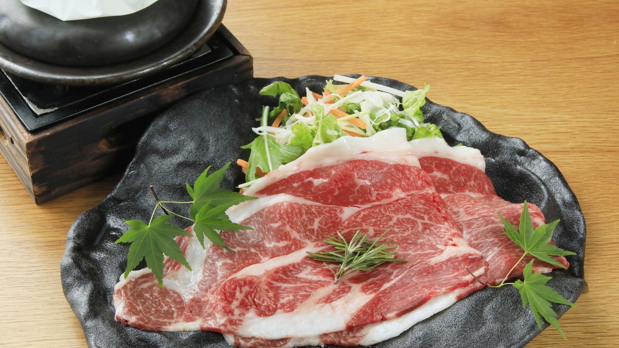 【夕食／特選会席、基本会席】石焼きで愉しむ薬膳香る和牛ロース