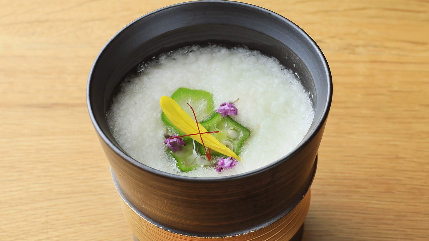 【夕食】山芋のすり流し濃縮昆布仕立て