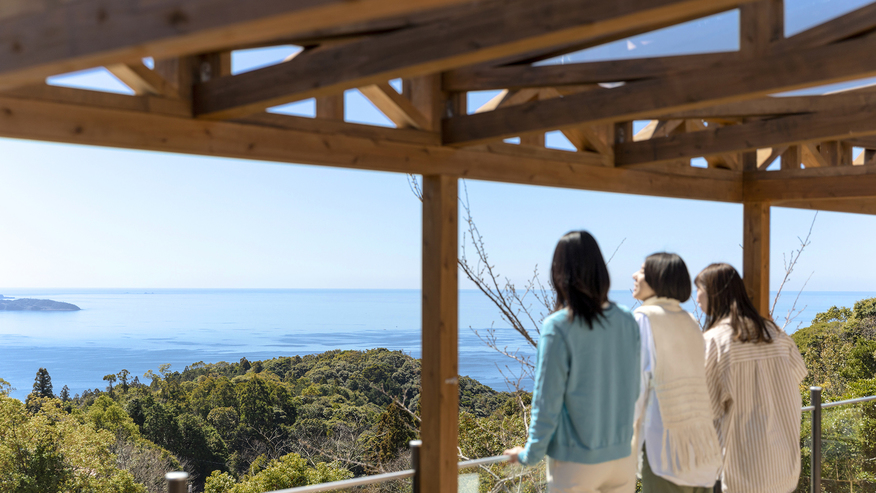 【OCEAN SUITE DOME】テラスから見える長崎の海