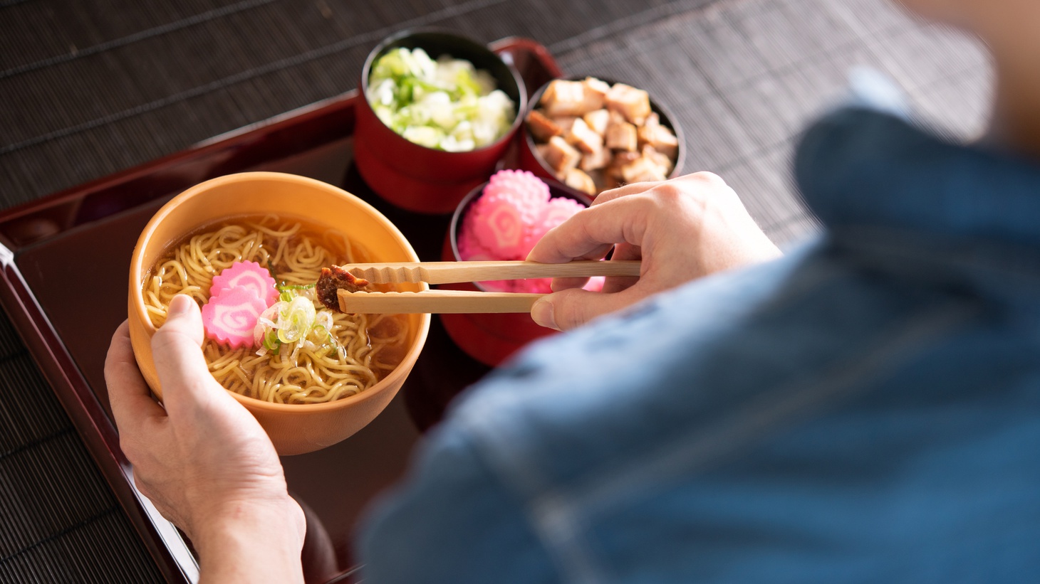 朝食ブッフェ〜旭川名物の醤油ラーメン