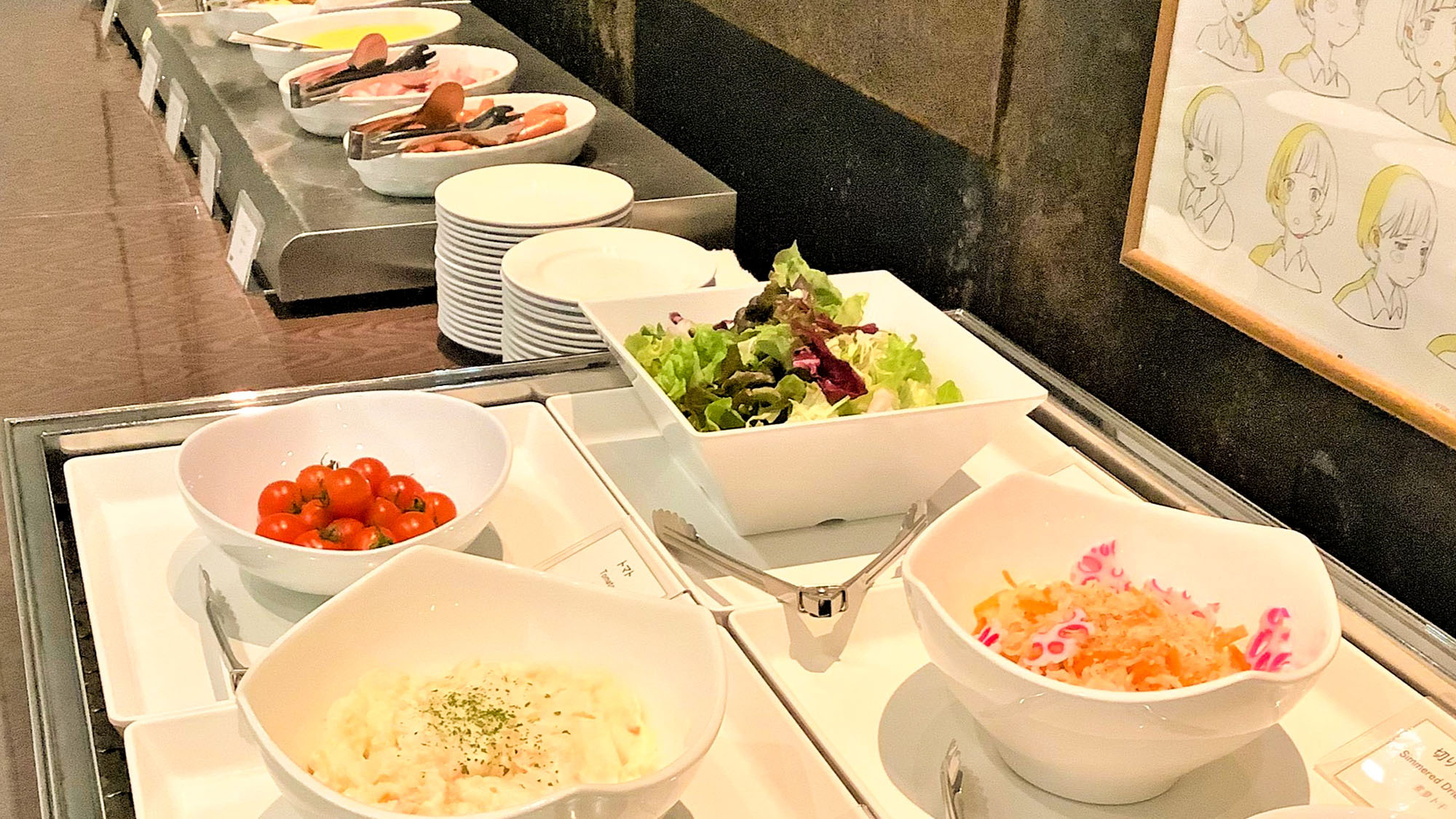 WASHOW朝食バイキング冷製料理コーナー