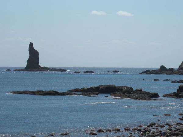 火の神公園から見た立神岩