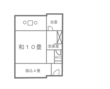 和室Ｗ/Ｂ平面図