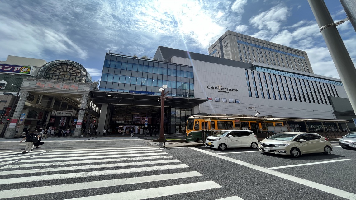 GR:センテラス天文館は信号渡ってすぐ隣に♪