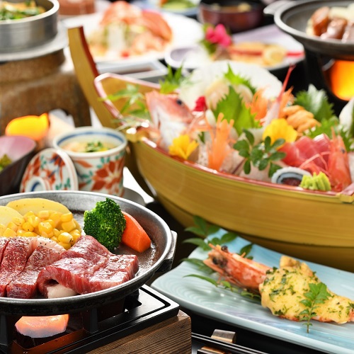 日本最高級ランク【仙台黒毛和牛ステーキ（100ｇ）】付き肉料理も楽しみたい方へお勧め♪