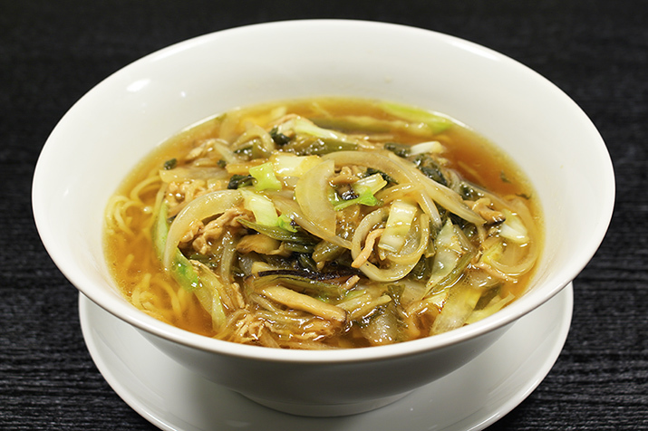 雪菜と豚肉の醤油ら〜麺