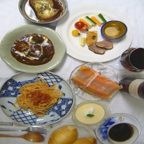 夕食の一例（洋食）