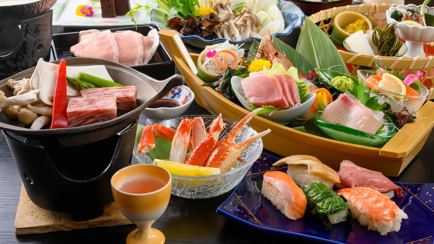 季節替わりの料理長自慢のお料理の数々をお楽しみ下さい