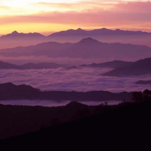 乗鞍岳位ヶ原周辺の夕景